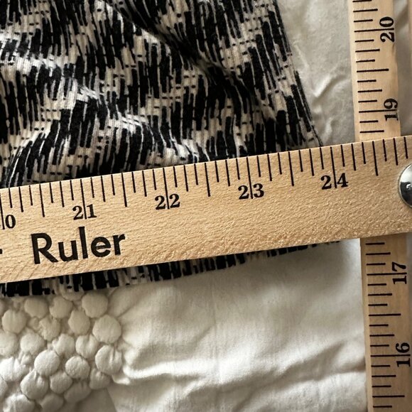 Catherines Womens Black White Zigzag 3/4 Sleeve Top Size 1X 18/20W Cotton Blend - Picture 7 of 9